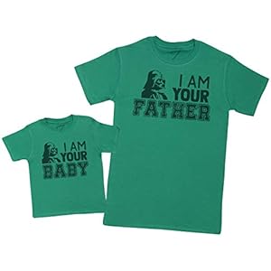 I Am Your Baby I Am Your Father – Maak een set – Gecoördineerde cadeauset voor vader en baby – Heren-T-shirt en baby-T…