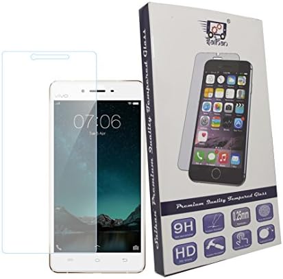 Saihan Tempered Glass Vivo V3 Max Screen Protector Guard with Ultra High Definition Invisible, Oleophobic Coating Anti-Bubble Crystal Shield
