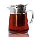 Glass Teapot Pitcher with Stainless Steel Infuser set - Brew loose leaf tea, hot or cold (makes 32 oz of tea)