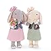 Me Too Stuffed Elephant Dolls Navy Vest Pink Dress 12'' + Gift Bag …