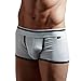 XUBA Men's Soft Cotton Sexy Low Waist Underwear Lingerie Boxer Briefs Grey Size - XL