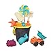 B. toys- Sands Ahoy Medium Bucket Set- Water & Sand Playset- Beach Playset- 9 Unique Sand & Water Toys- 18 months +