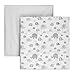 Tadpoles 2-Piece Elephant Crib Sheets | Collection of 2 Fitted Crib Sheets | Made of 100% Brushed Microfiber Polyester | Soft, Smooth, Breathable & Durable | Ideal for Babies | Grey & White