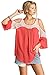 Umgee Women's Umgee Cold Shoulder Top with Lace Detail