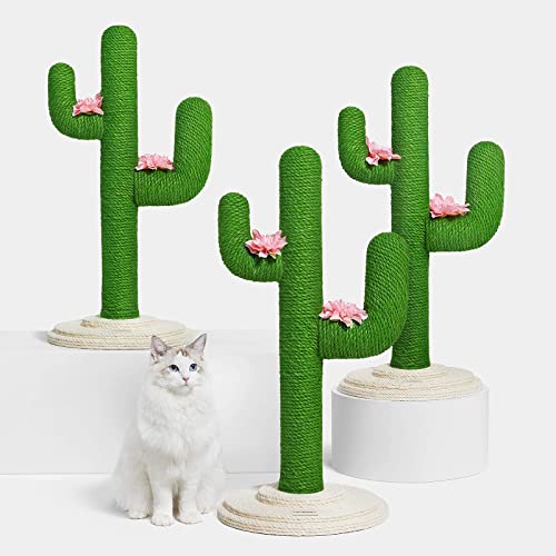 VETRESKA Cat Scratching Post Cactus Cat Scratchers for Indoor Cats, 31.