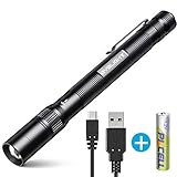 Pen Flashlight, BYBLIGHT Rechargeable Pen Light
