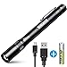 Pen Flashlight, BYBLIGHT Rechargeable Pen Light with 150 Lumens LED, Pocket EDC PenLight Flashlight with Adjustable Focus, IPX5 Water-Resistant, NiMH Batteries Included, 2 Modes Inspection Light