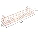 Kaforise Rose Gold Hanging Basket for Wire Wall Grid Panel, Multi-Function Wall Storage and Display Basket, Medium Size, Plated