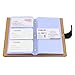 BTSKY Book Style Business Card Holder Name Card Book ID Card Credit Cards Organizer--For 300 Business Cards (Black)