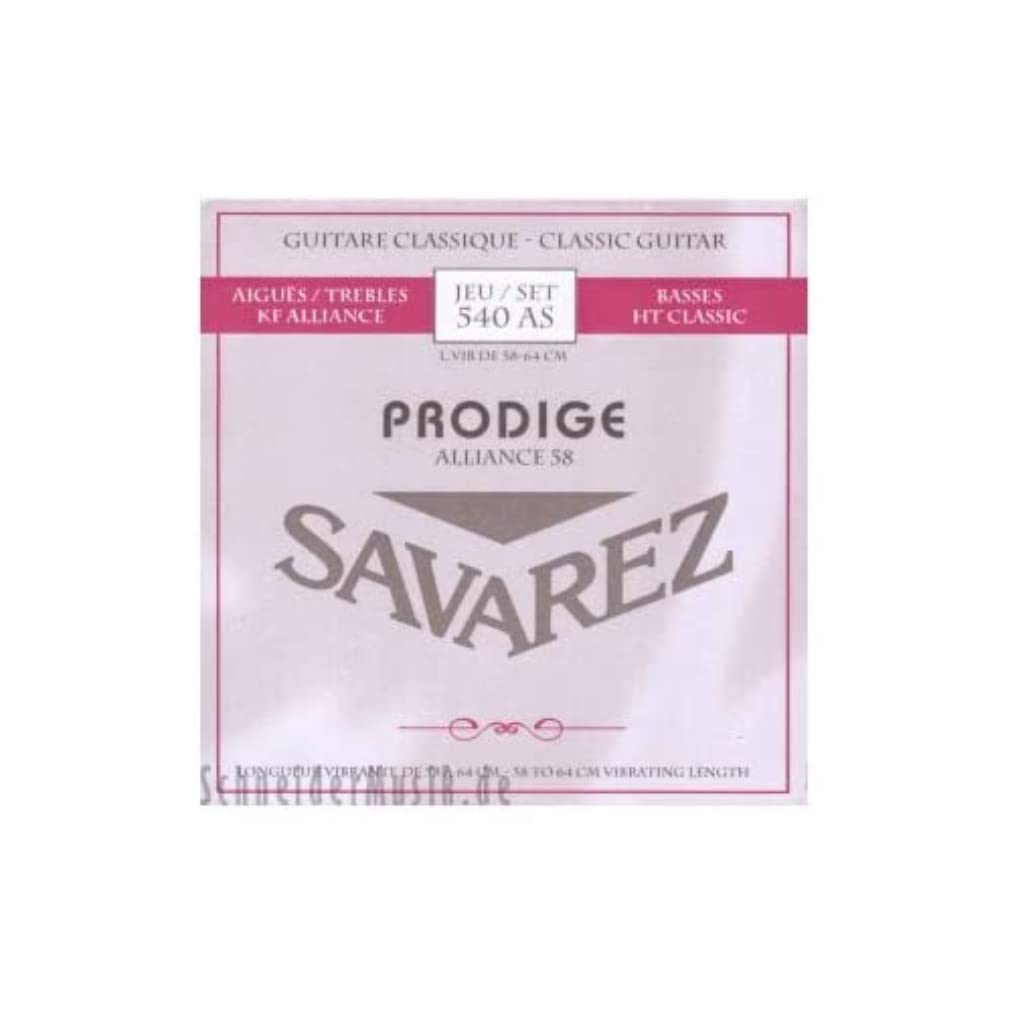 Savarez Classical Guitar Strings Prodige 38 1/8-3/4 size 3/4-7/8 Carbon 540AS — image 1