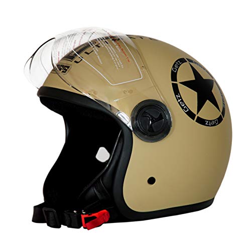 Dass Getz Bomber (ISI) Open Face Helmet (Matt Storm)
