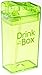 Precidio Design Drink in the Box Eco-Friendly Reusable Drink and Juice Box Container, 8oz (Green)