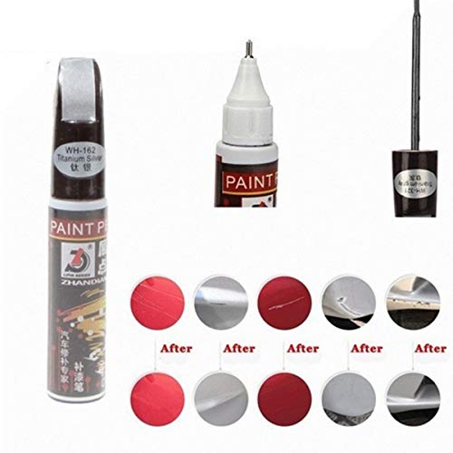 DEALPEAK 1PC Professional Car Scratch Repair Paint Pen Concealer Pen Auto Car Coat Paint Pen Auto Car Mending Tool with 9 Colors Available (Color : Black) - Thumbnail 3