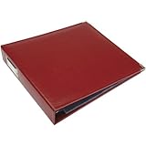 12x12 Faux Leather 3-Ring Binder: Wine