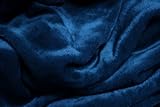 Archangel 2 Ply Queen Solid Mink Blanket - Navy Blue