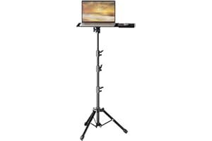 MilleLoom Projector Tripod Stand Foldable Laptop Tripod with Tilt Multifunctional DJ Racks Projector Stand with Adjustable He