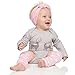 juDanzy 3 Pair Baby Girl Leg Warmers Aqua Polka Dot, Powder Pink Polka Dot, Lavender Polka Dot (Newborn)