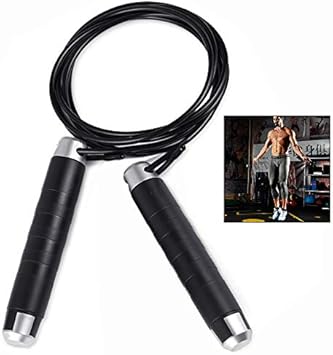 LHKJ Cuerdas de Saltar Velocidad Profesional Ajustable para ...