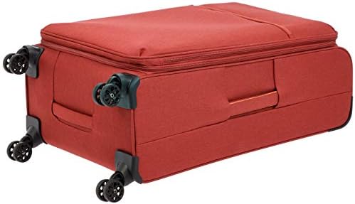 AmazonBasics Belltown, Softside Expandable Luggage Spinner Suitcase with Wheels, 31 Inch, Red 3 AmazonBasics Belltown, Softside Expandable Luggage Spinner Suitcase with Wheels, 31 Inch, Red