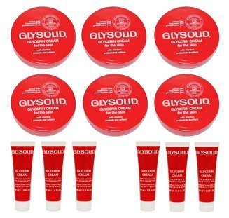 Glysolid Skin Cream 6 Jars Plus 6 Tubes - Vegan