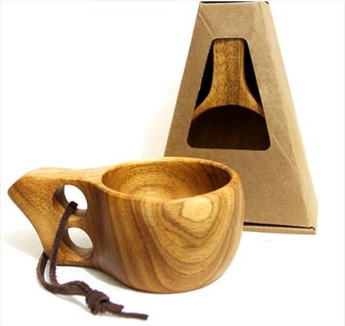 Wood Cup Milk Tea Soup Coffee Mug Japanese Style Wood Handmade Eco-friendly Cool Birthday Gift for Both Men Women Him and Her