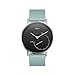 Withings - Nokia Steel HR 36mm, Pop, Steel, Sapphire Compatible Silicone Wristband, 18mm, Mineral Blue - Silver Buckle
