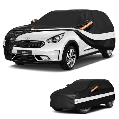 Holthly Outdoor SUV Car Cover for Kia Sportage (1994-2026), Car Cover 10 Layers of Protection, 100% Waterproof, Anti-Dust, Windproof, Rain Waterproof, UV Protection.