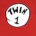 Nursery Decals and More Unisex Bodysuits for Twins, Includes 2 Bodysuits, 6-12 Month Twin 1 Twin 2