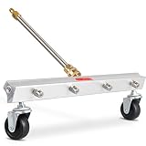 Washer Pro Power Pressure Accessories: Surface Cleaner Attachments for Water Pressure Washers - 16 Inch Broom Attachment with 4 Nozzles and Lance for Washing Driveway, Concrete Sidewalk, Deck, Patio