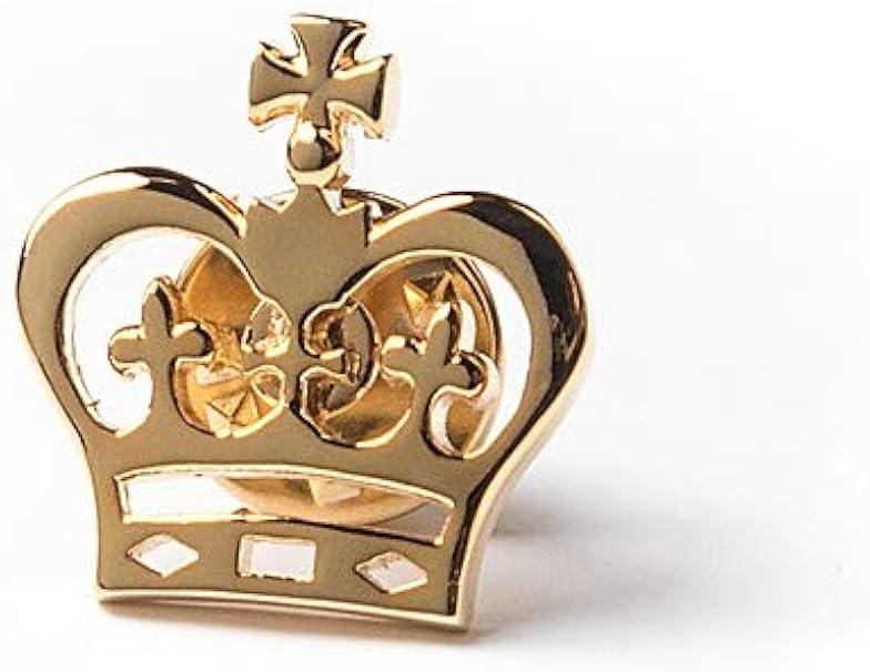 Broschen & Anstecknadeln PinMart's Gold Plated Royal Crown Lapel Pin