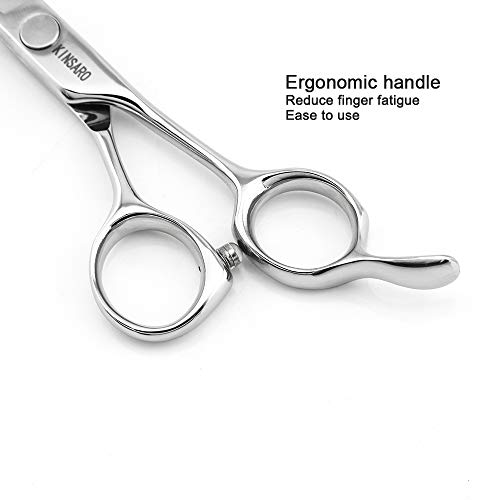 Barber Scissors Professional Hair Scissors Hair Shears Haircut Scissors 6 Inch Japan 440c Shears Convex Blade Kinsaro - Thumbnail 4