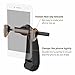 Car Phone Holder, Veckle Car Mount Holder Air Vent, Easy Install Universal Car Mount Cell Phone Holder Stand Cradle for Smartphone Car iPhone 7 6S 6 Plus Samsung Galaxy S8 S7 S6 Edge GPS - Black