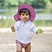 i play. by green sprouts baby boys Brim Sun Protection | All-day Upf 50+ Sun Protection for Head, Neck, & Eyes Hat, Hot Pink Diamond Flower, 2-4T US