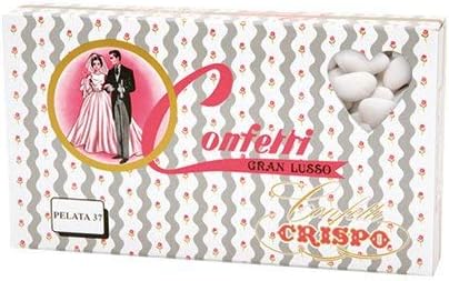 Confetti CRISPO | Mandorla Classica | PELATA 37 | Bianco | 1 Kg
