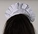 French Maid or Waitress Grayish-white Headband & Apron Costume Accessory Set