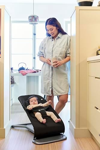 Ergobaby 3 em 1 Evolve Hammock, rede ergonômica para recém-nascidos desde o nascimento até crianças pequenas, almofada para recém-nascidos (2,5 kg - 13,2 kg), Onyx Black