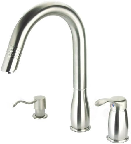 Pegasus Uspw492hd Gooseneck Pull Out Spray Kitchen Faucet Brushed