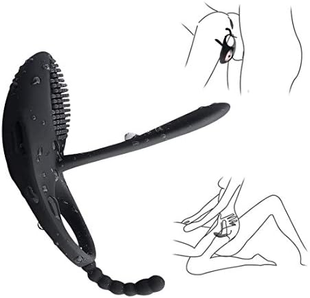 OYSYLOVE Massage Delay Ring for Men, Silicone Lǒck Ring Strong Vibration Silicone Massage