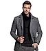 Men Cashmere Scarf Winter Knit Scarves by FULLRON - Warm & Long Black Scarf