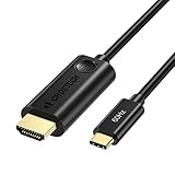 CHOETECH USB C to HDMI Cable (4K @60Hz), HDMI to Type C Cable 6FT (Thunderbolt 3 Compatible) with 2018 MacBook Pro/ Air/ iPad Pro, 2017 iMac, Dell XPS 13/15, Surface Book 2, Samsung Galaxy Note 9/S9