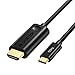 CHOETECH USB C to HDMI Cable (4K @60Hz), HDMI to Type C Cable 6FT (Thunderbolt 3 Compatible) with 2018 MacBook Pro/ Air/ iPad Pro, 2017 iMac, Dell XPS 13/15, Surface Book 2, Samsung Galaxy Note 9/S9 primary