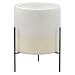 Rivet Mid-Century Ceramic Planter with Stand, 17"H, White