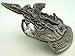 Pewter Saint St Michael the Archangel Traveling Car Visor Clip, 2 Inch