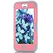 iPhone 5C Case, NOKEA Diamond Hybrid Heavy Duty Shockproof Full-Body Protective Case Ultra Slim Bumper Cover 3 in 1 Shield Soft TPU Hard PC Dual Layer Impact Protection (Pink Grey)