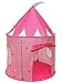 Babrit Play Tent for Kids Indoor or Outdoor Fairy Tale Castle Pink Children Playhouse