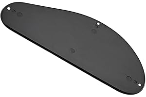 STAHAD Electric Guitar Rear Plate Plastic Backplate Wiring Cavity Cover and Pickguard for Bass Guitar Use