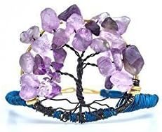 1 size amethyst tree bracelet, one size adjustable bracelet