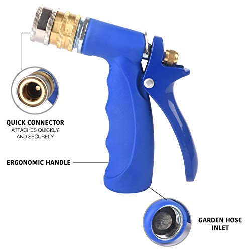 McKillans Improved Design Garden Hose Foam Gun Adjustable Car Wash Soap Sprayer with 3/8" Quick Connector for Detailing Car and Trucks