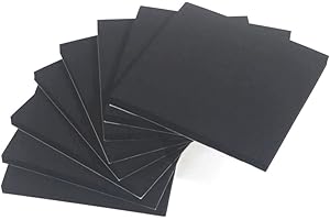 ZANGBOER Adhesive Backed Foam,Adhesive Foam Padding 4 Inch Long X 4 Inch Wide X1/4 Inch Thick,Foam Padding Sheet for Furniture Cars Speakers (6, 4" x 4" x 1/4")