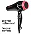 JINRI Hair Dryer 1875W Professional Negative Ionic Blow Dryer with 2 Speed and 3 Heat Settings Cool Shot Button Hair Dryer ,Black